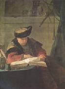 Jean Baptiste Simeon Chardin Le Souffleur(Portrait of Joseph Aved,the Painter,Known as A Chemist in His Laboratory) (mk05) oil painting artist